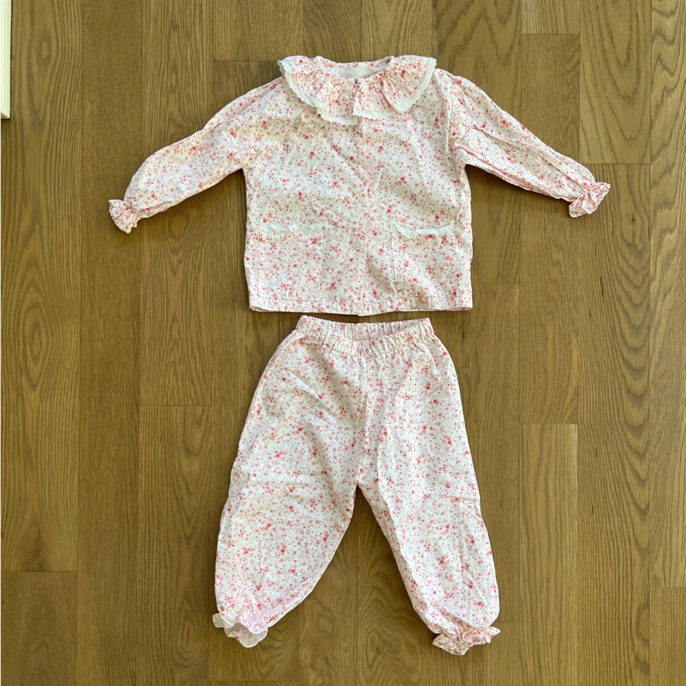 Pukatuka Pink Floral Two Piece Pajamas - Size 18M